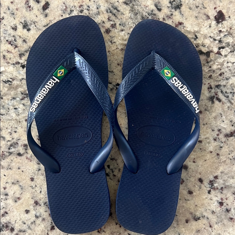 Havaianas Dark Blue Flip Flops